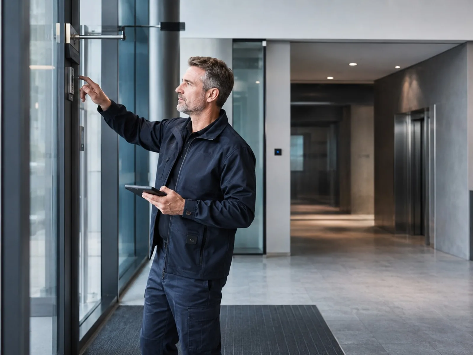 Caretaker services and building checks in a modern Hamburg property